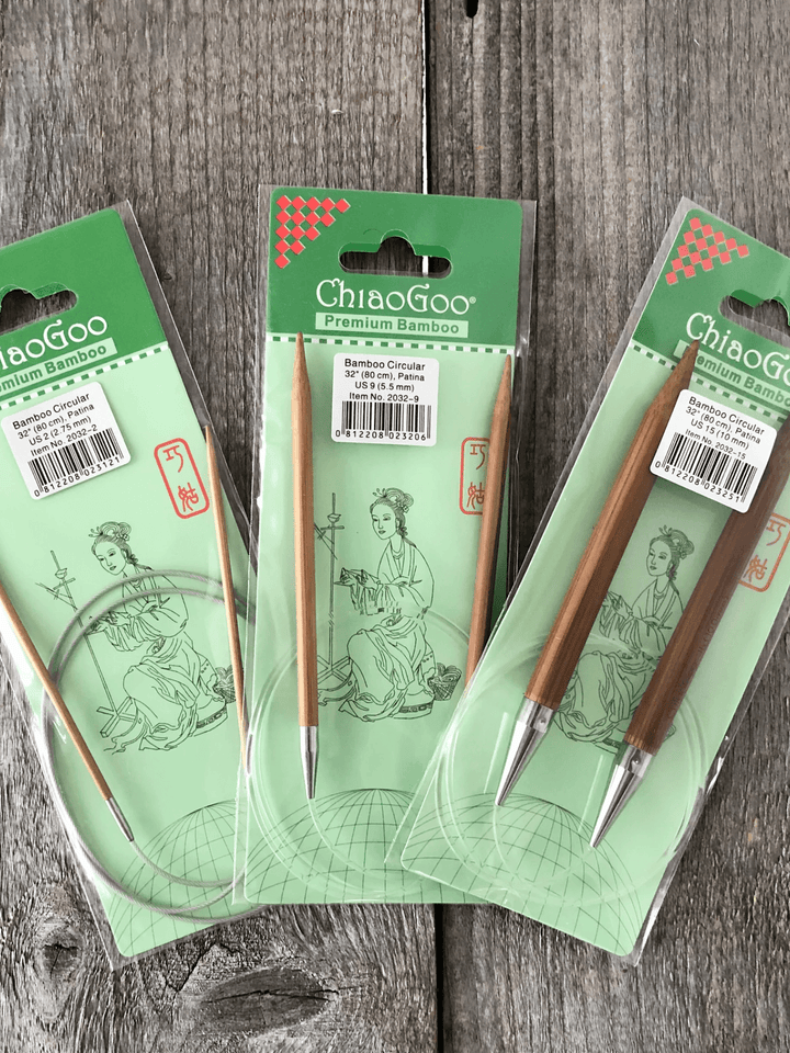 Chiaogoo 32" (80cm) Patina Fixed Circular Needles