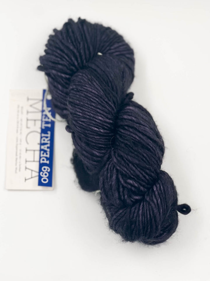Malabrigo Mecha Yarn - Bulky Superwash Merino Wool, Hand-Dyed, 100g Skein (130 Yds), Pearl Ten Colorway