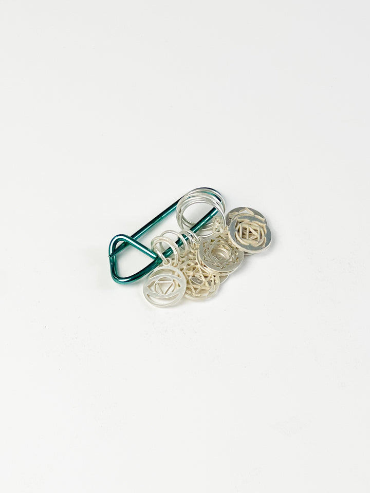 KnitPro Sterling Silver Chakra Stitch Markers
